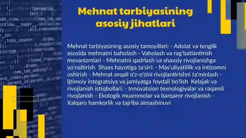 Шахс тарбиясида меҳнат тарбиясининг ўрни 4