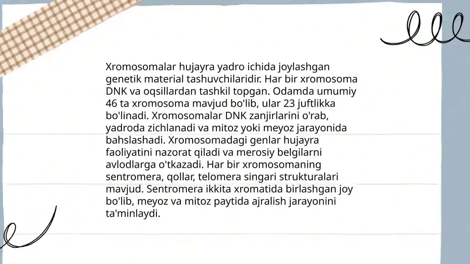 Irsiyatning xromosoma nazariyasi 4