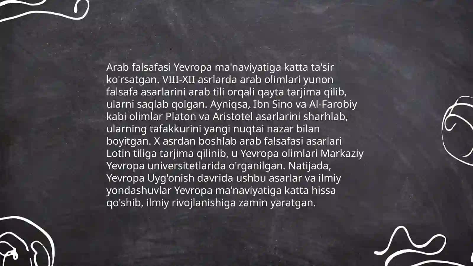Islomiy arab madaniyatining yevropa madaniyatiga ta'siri 4