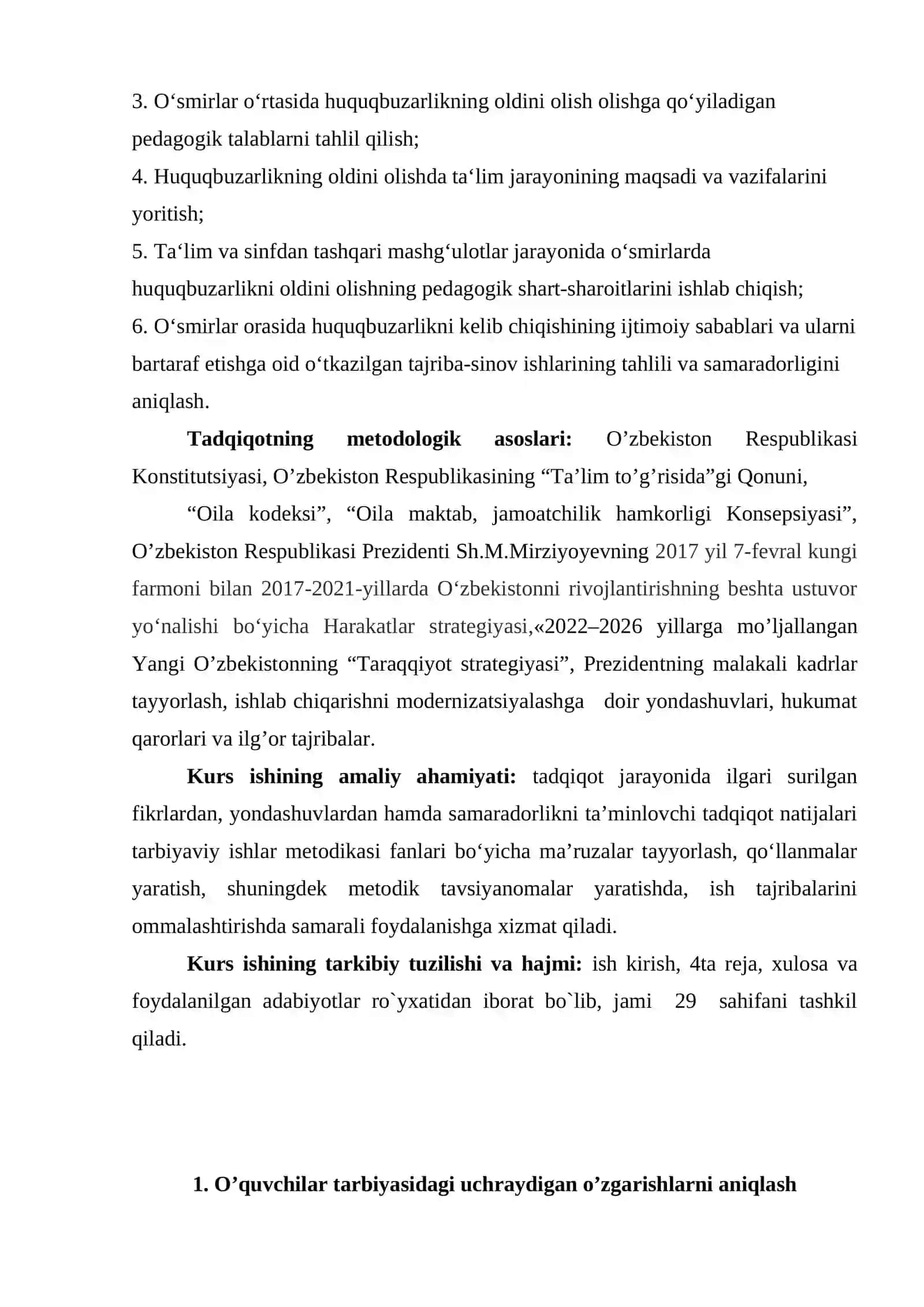 O‘quvchilar o‘rtasida huquqbuzarlikni kelib chiqishining ijtimoiy sabablari va ularni bartaraf etish pedagogik muammo sifatida 4