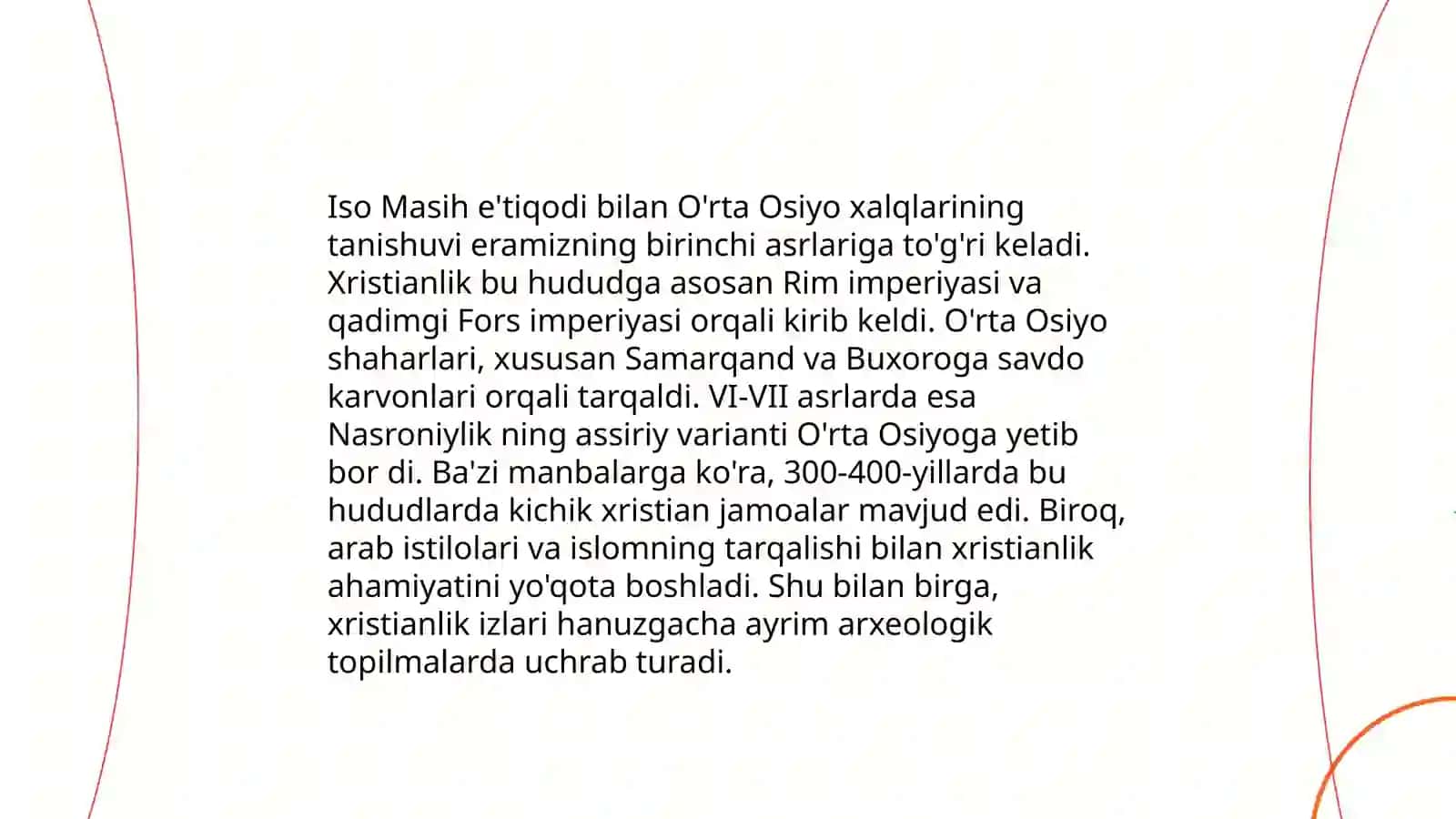 O'zbekistonda xristian dinining tarixi va hozirgi zamon 4