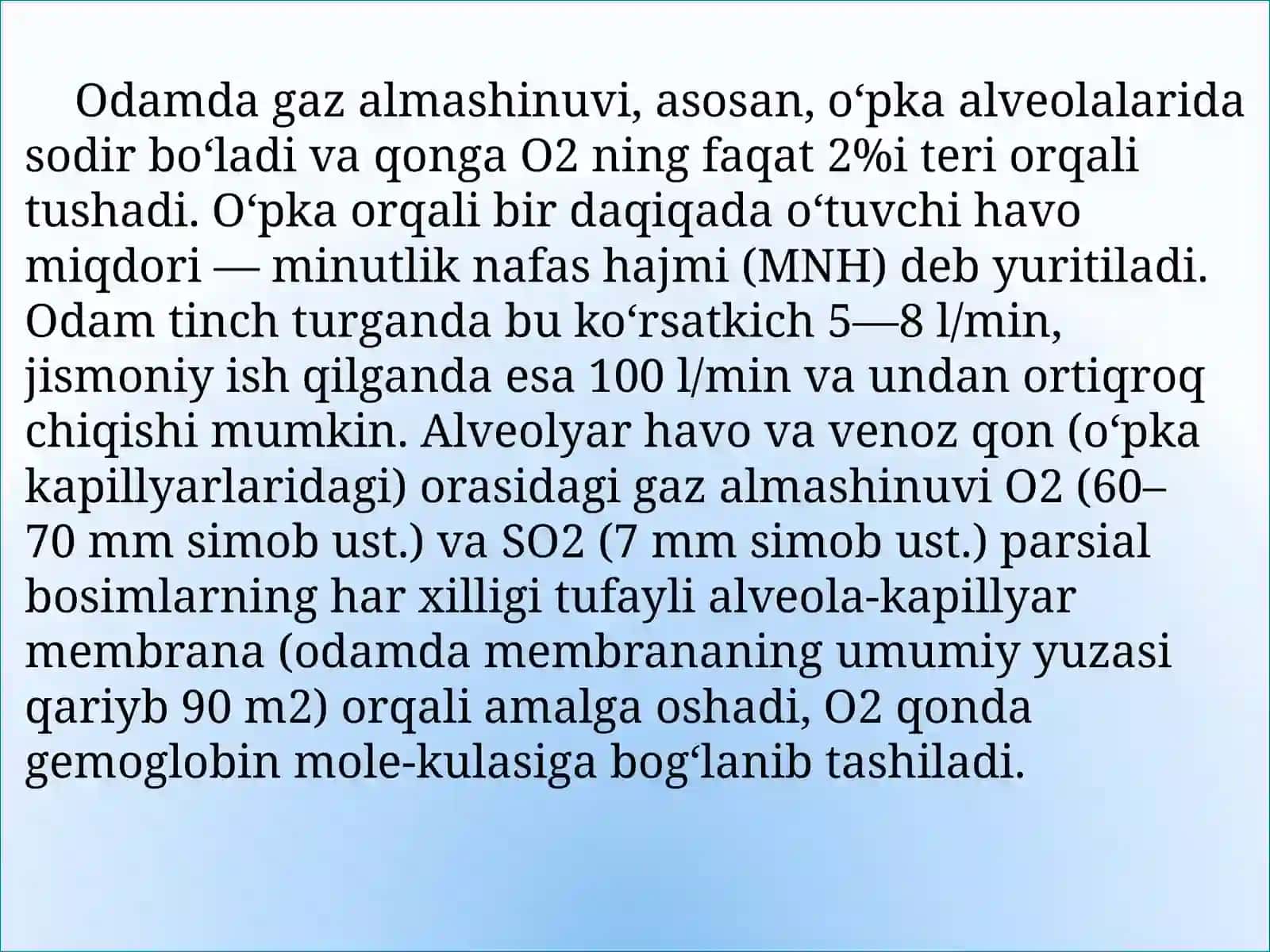 Nafas fizialogiyasi.Nafasning hajm ko’rsatkichlari 4