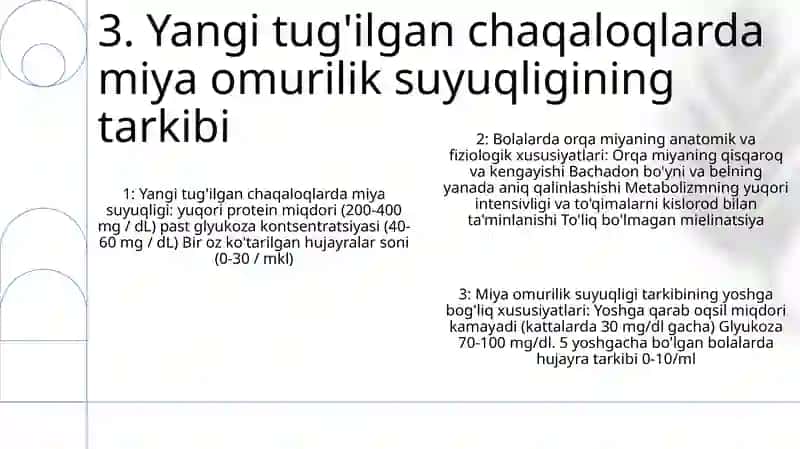 Bolalarda Orqa Miya Anatomo-Fiziologik Xususiyatlari 4