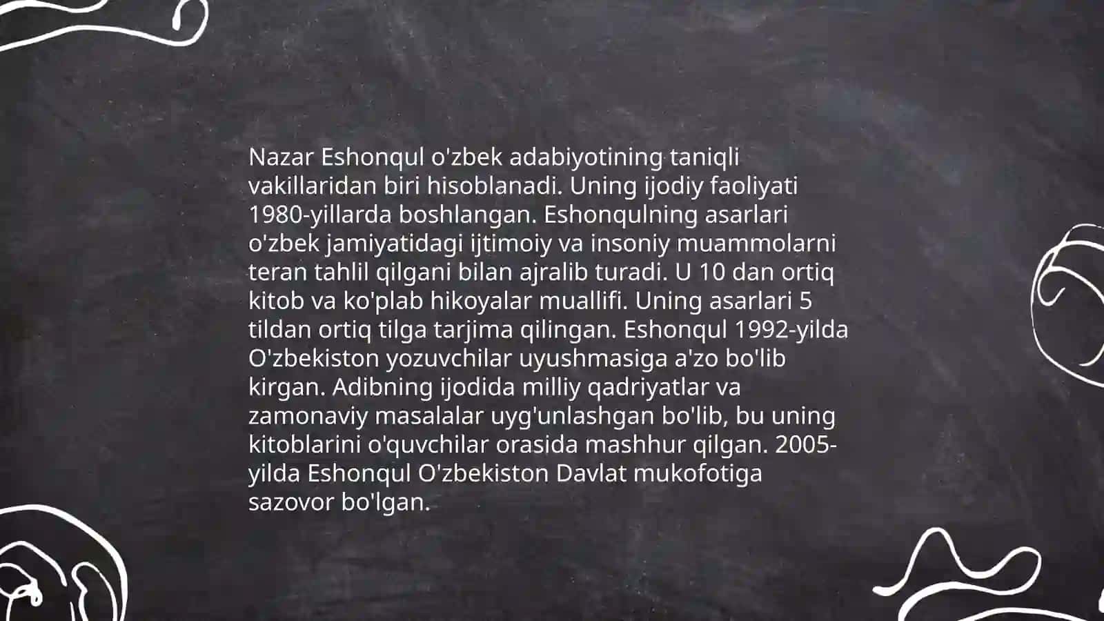 O‘zbek qissachiligida davr va shaxs muammosi ( Nazar Eshonqul) 4