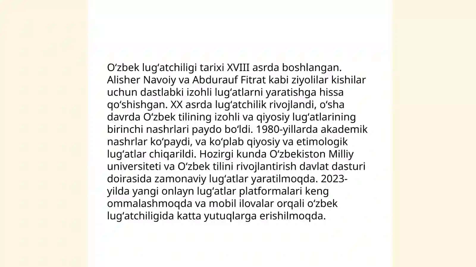 Oʻzbek tilining izohli lugʻatlari 4