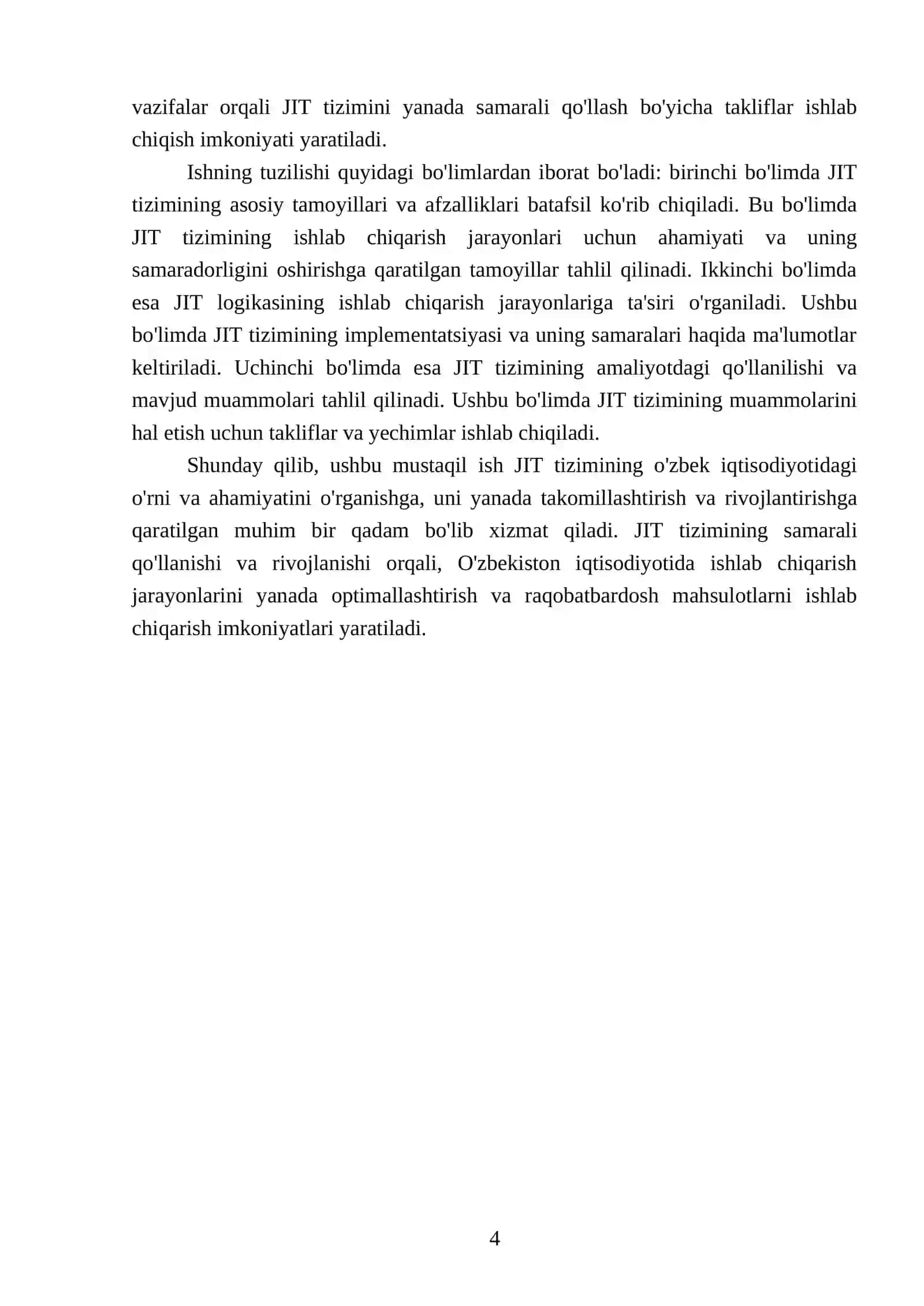 JIT O'z baqtida tizimi -logikasi 4