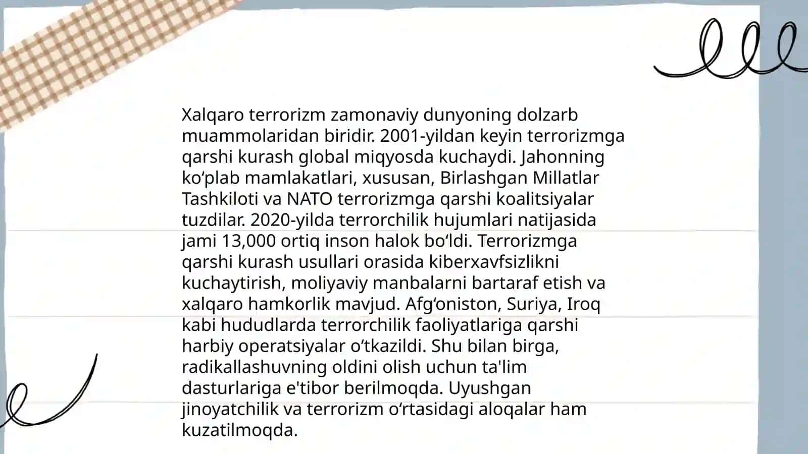 Ekstremizm va terrorizmga qarshi kurash tajribasi 4