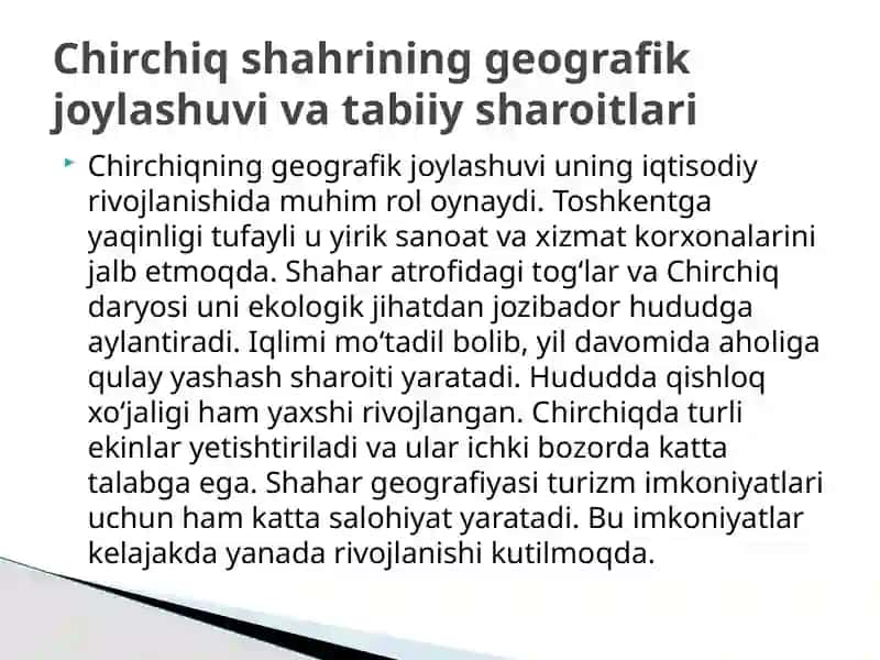 Chirchiq Shahri 4