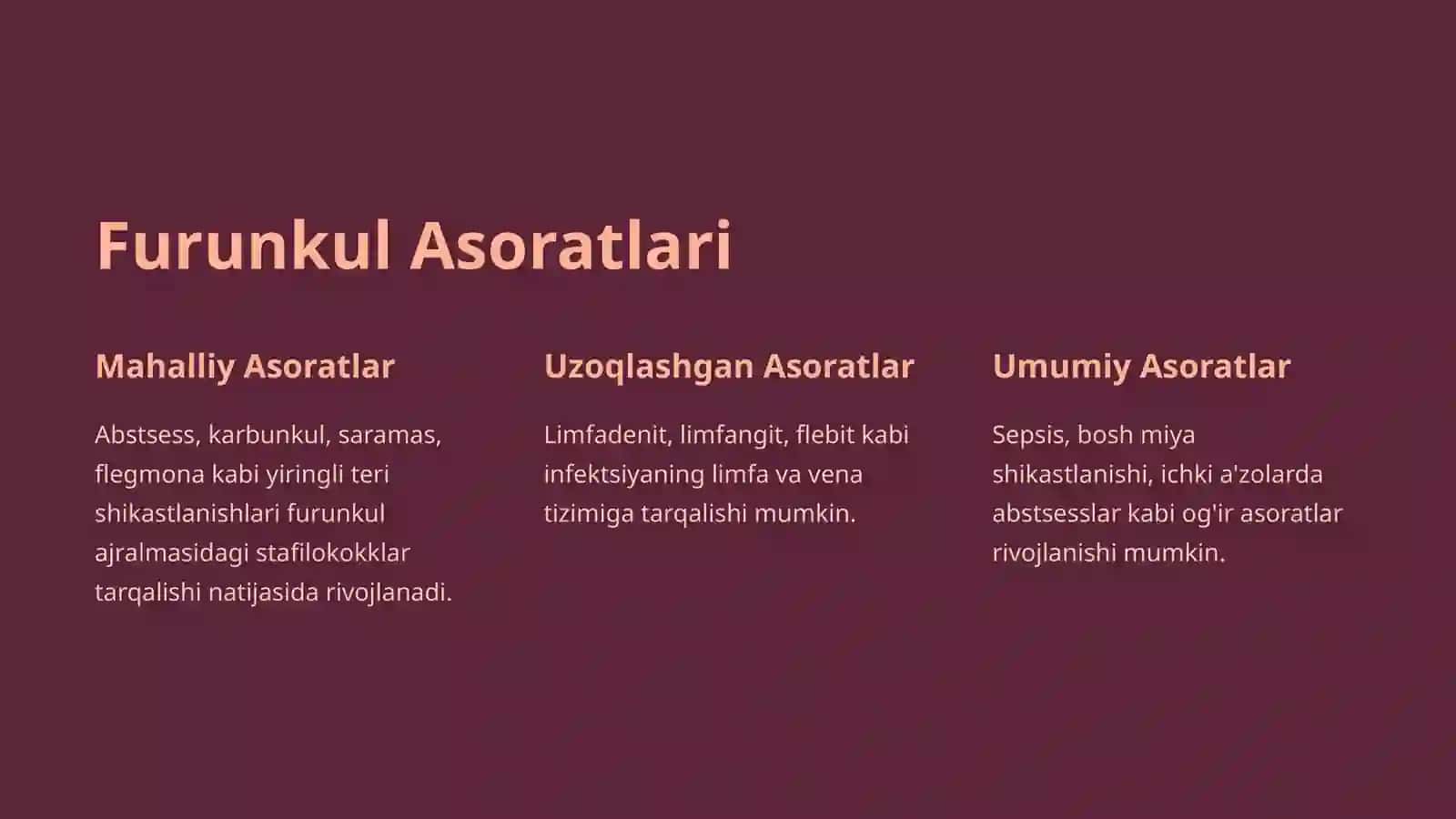 Furunkul (Chipqon) — Sabablari, Asoratlari, Tashxislash, Davolash, Oldini Olish 4