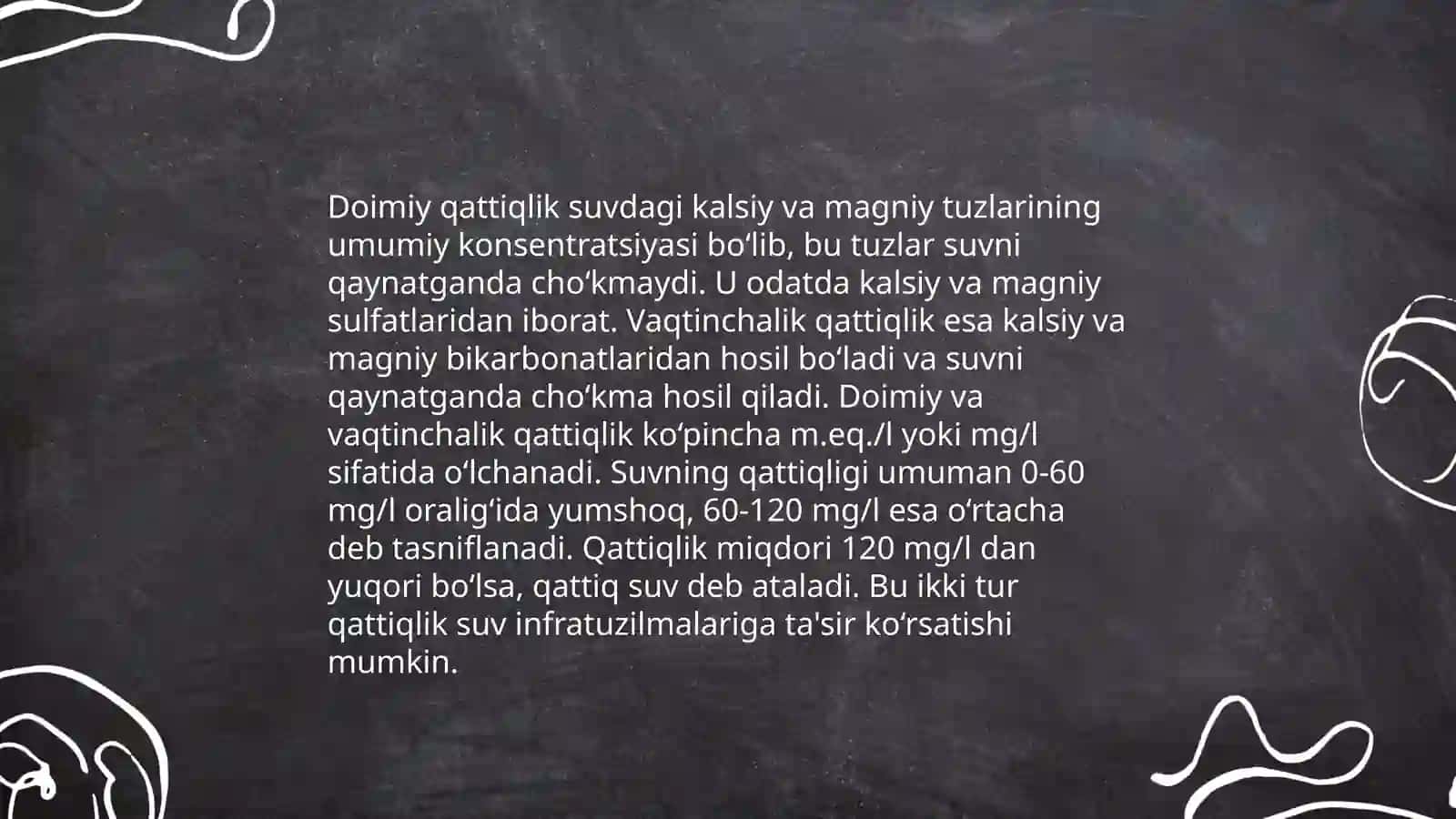 Suvning qattiqligi va uni yumshatish usullari 4