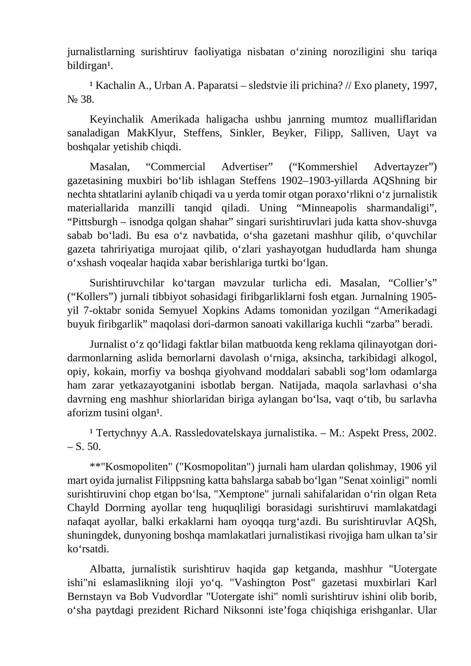 Jurnalist surishtiruvi janri va uning tarixiy shakllanish bosqichlari 4
