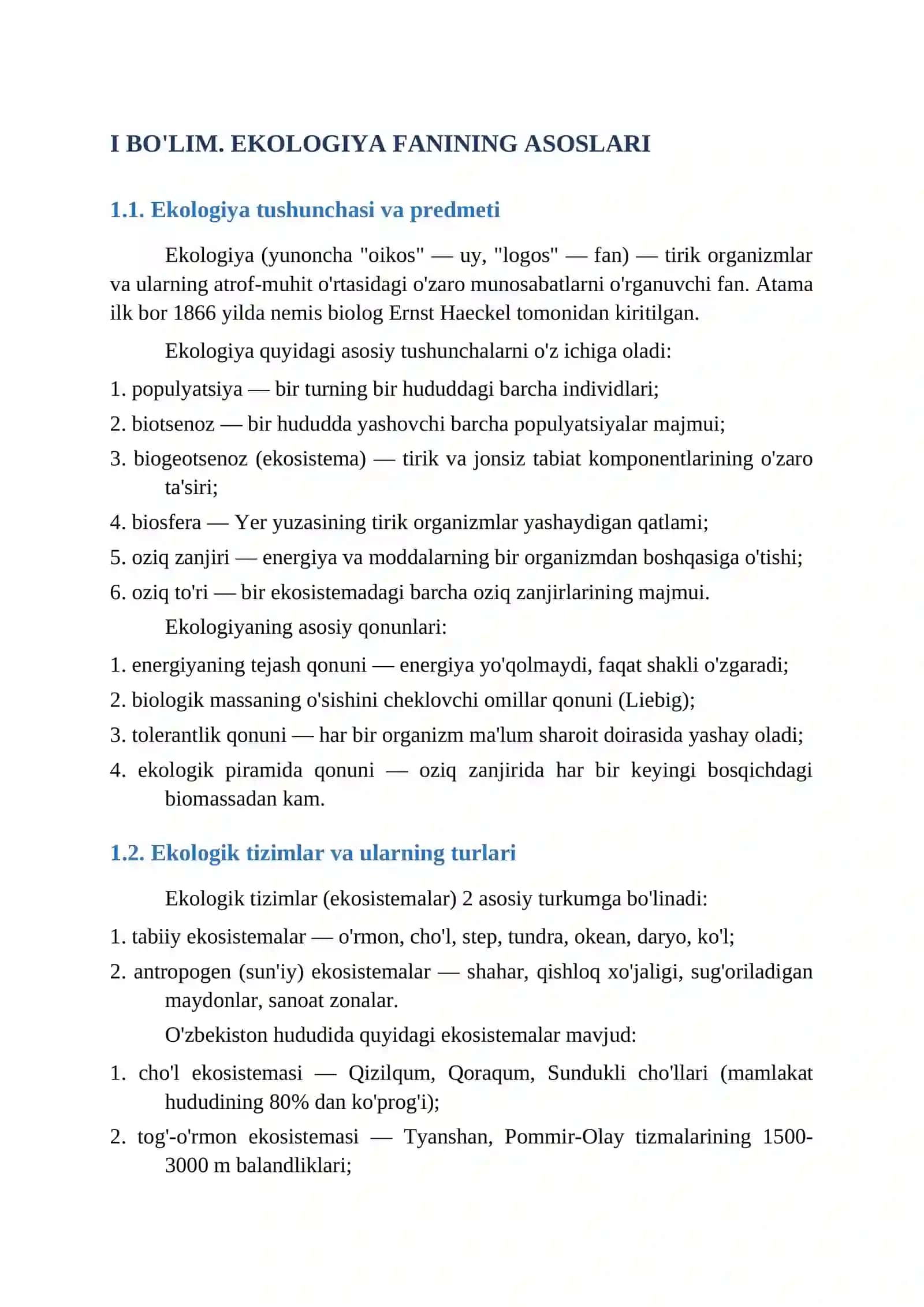 O'ZBEKISTONDA EKOLOGIYA VA ATROF-MUHIT MUAMMOLARI 4
