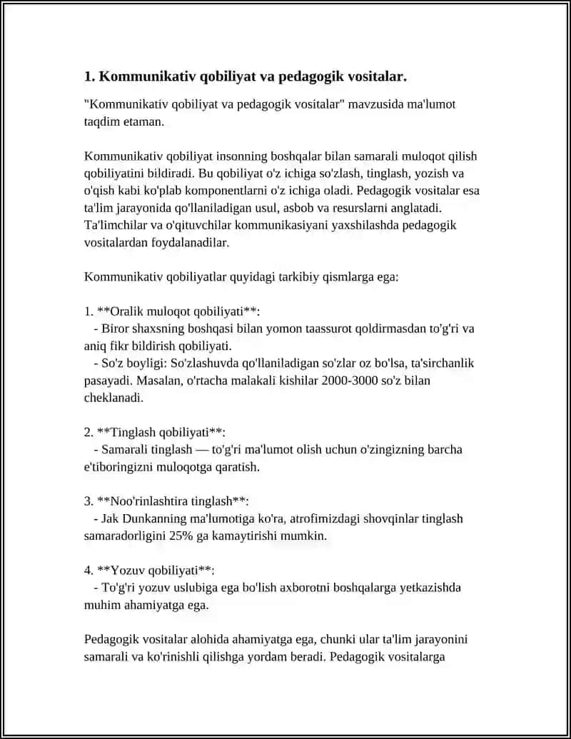 Kommunikativ qobiliyat va pedagogik vositalar 4