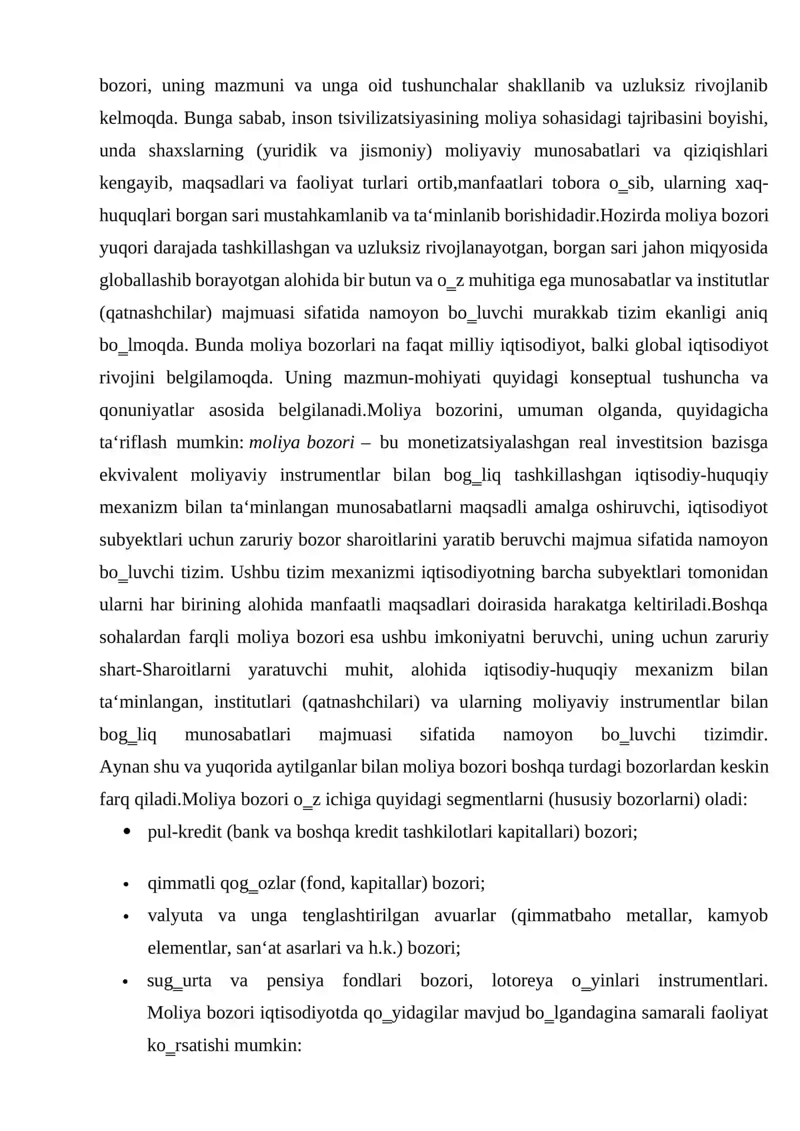 Moliya bozori fundamental tahili va etibor qaratadigan jihatlar 4