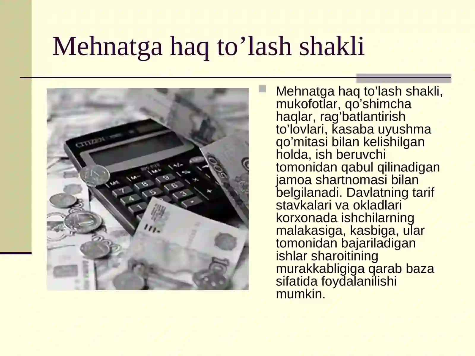 Ish haqi va mukofotlash tizimlari 4