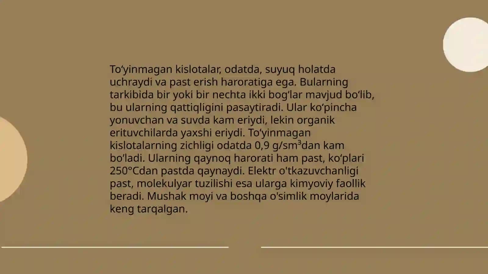 Toʻyinmagan kislotalar 4