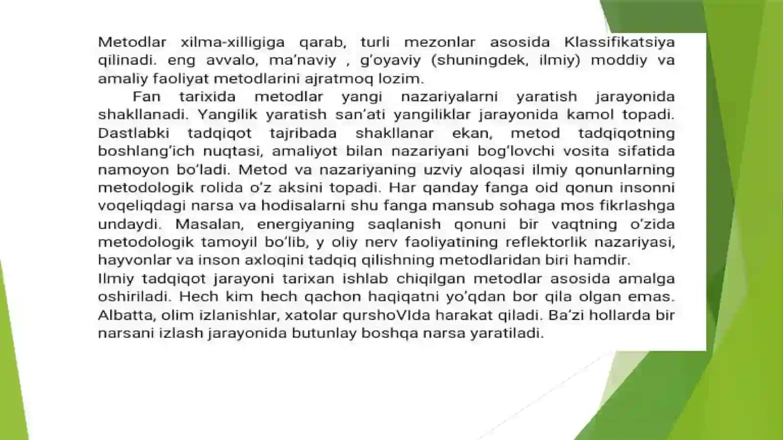 Falsafa metodlari va qonun kategoriyalari 4