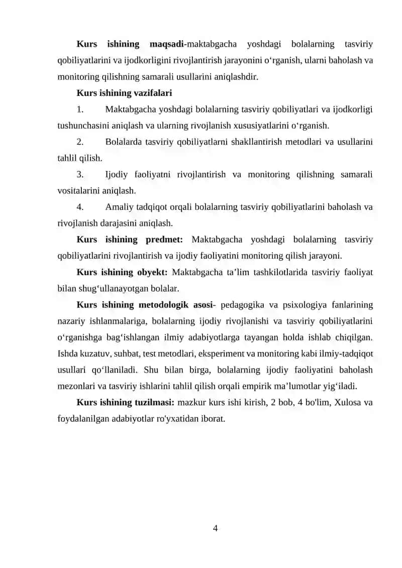 Maktabgacha yoshdagi bolalarni tasviriy qobiliyatlarini, ijodkorligini rivojlantirish monitoringini olib borish12.docx 4