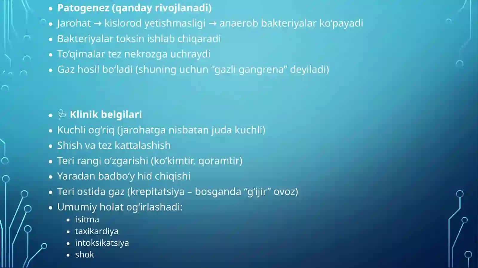 O’tkir anaerob xirurgik infeksiya 4