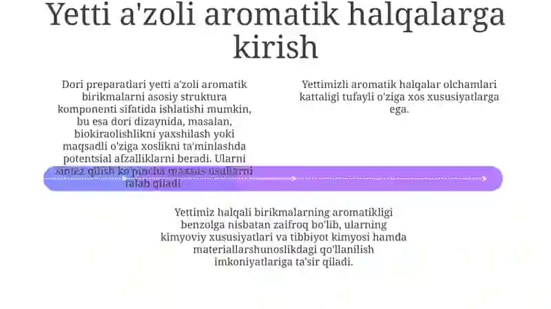Yetti a'zoli aromatik birikmalar 4
