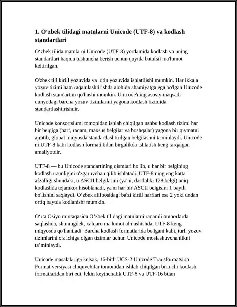 OʻZBEK TILIDA MATNLARNI MAʼLUMOTLAR BAZASI SHAKLIDA SAQLASH USULLARI 4