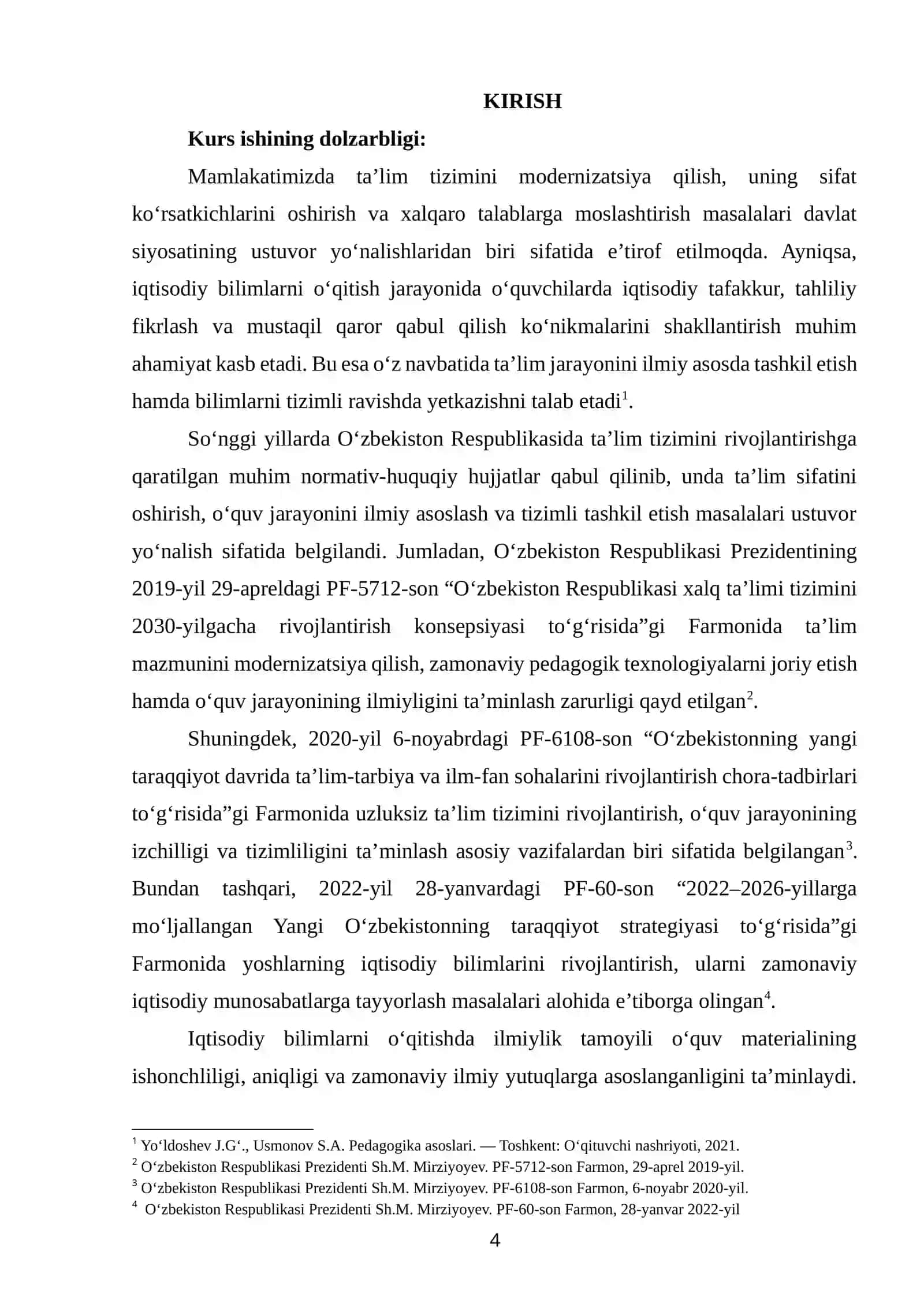 Iqtisodiy bilimlarni o‘qitishda ilmiylik va tizimlilik tamoyillarini amalga oshirish metodikasi 4