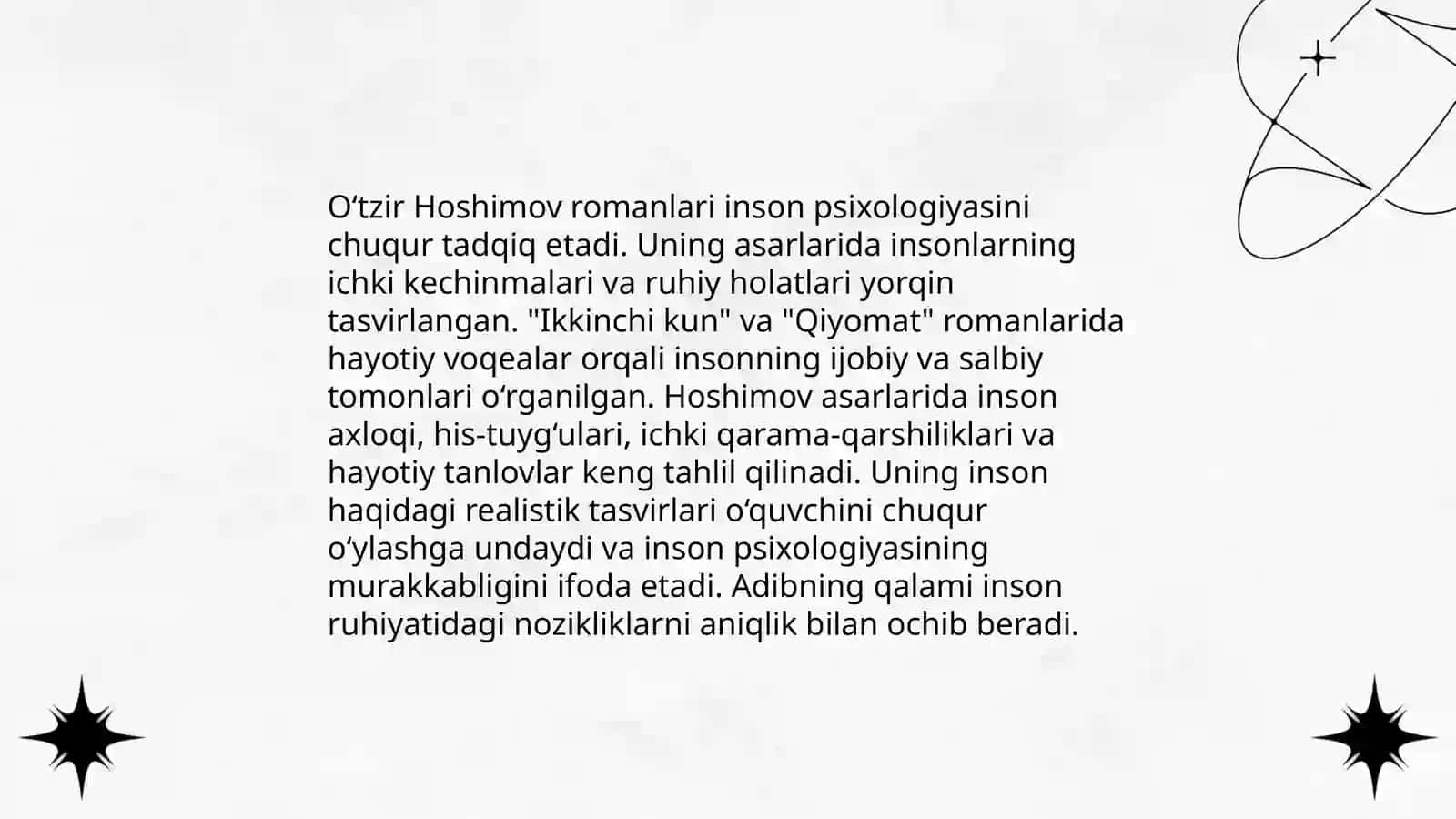 O‘tzir Hoshimovning hayoti va ijodi 4