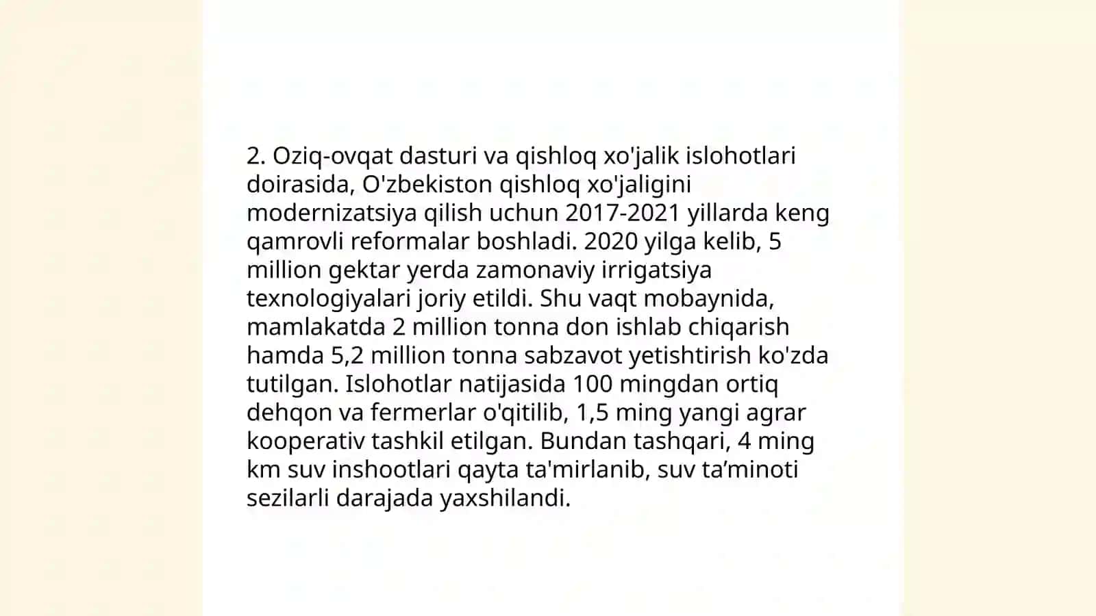 Mustaqil Oʻzbekiston Respublikasida yillarning nomlanishi va amalga oshirilgan islohotlar 4