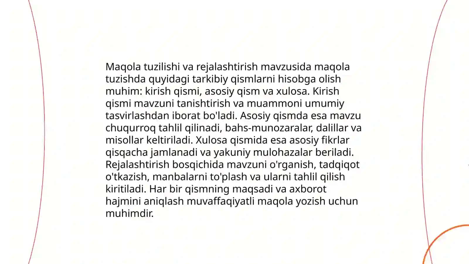 Maqola yoziw qoidalari 4