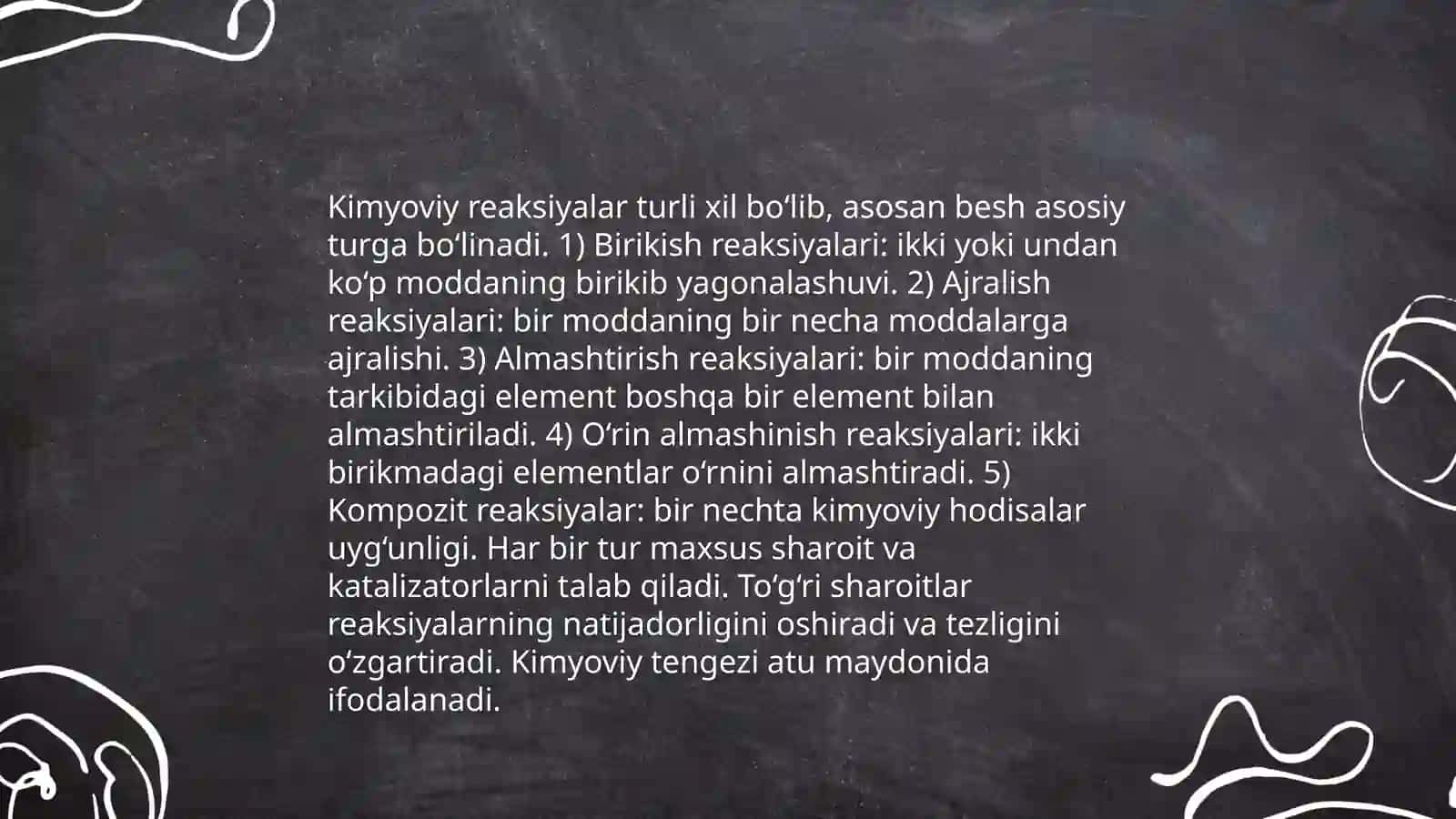 Kimyoviy texnologiyaning asosiy tushuncha va ko'rsatkichlari 4