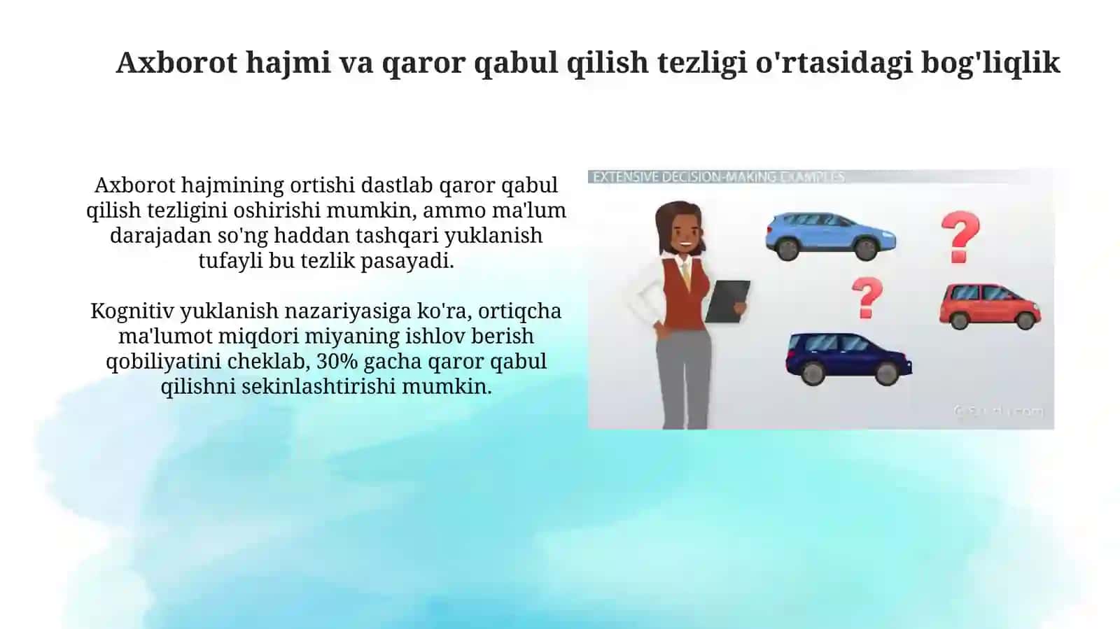 Axborot hajmining qaror qabul qilish tezligiga ta’siri 4