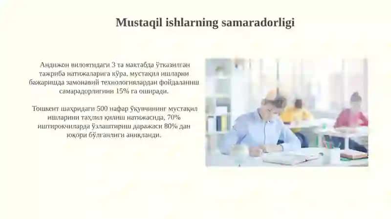 Talabalarning samarali ishlashi mazmuni 4