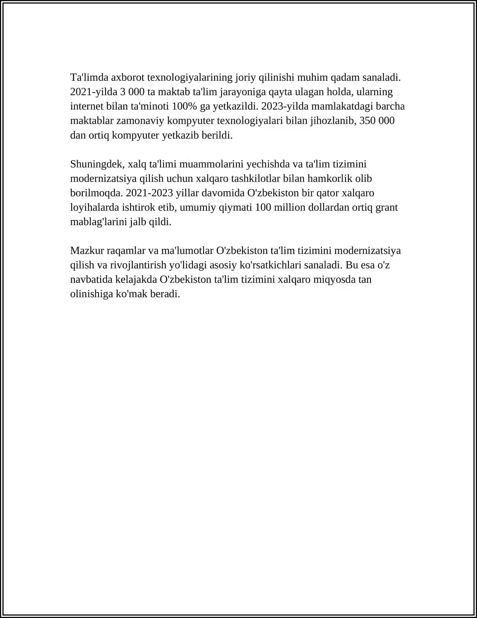OʻZBEKISTON RESPUBLIKASINI YANADA RIVOJLANTIRISH BOʻYICHA HARAKATLAR STRATEGIYASI 4