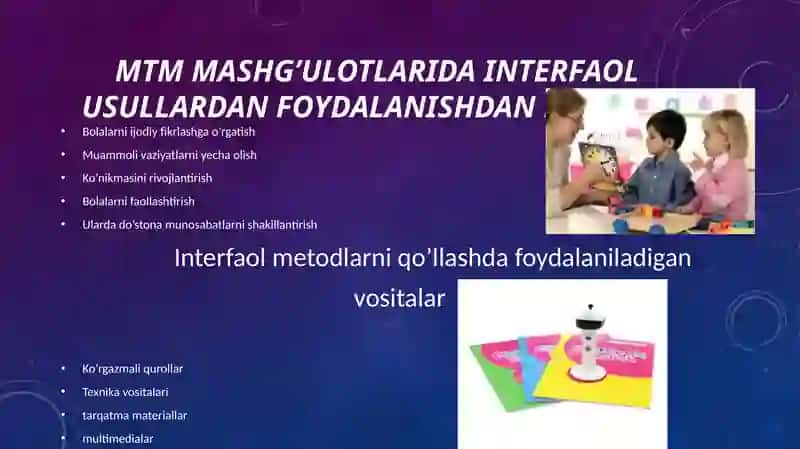 Maktabgacha ta'lim tizimining innovatsion faollik jarayoni 4