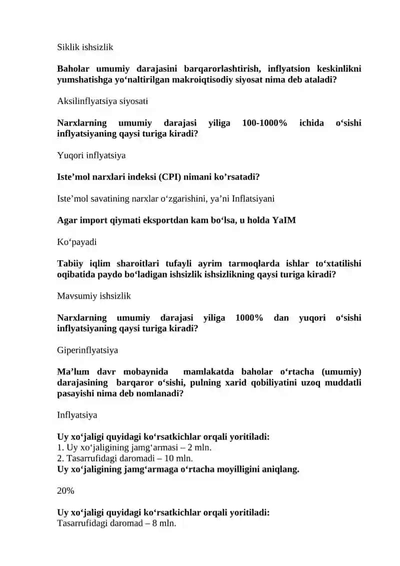 Yalpi Ichki Mahsulot (YaIM) 4