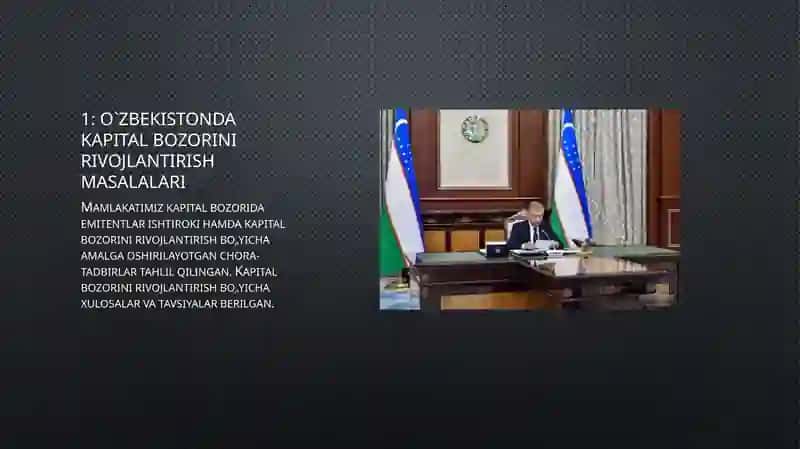 O`ZBEKISTONDA KAPITAL BOZORINI RIVOJLANTIRISH MASALALARI 4