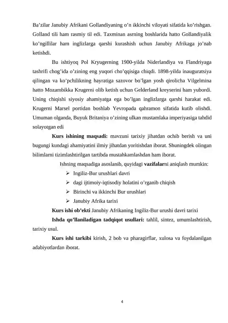 JANUBIY AFRIKA INGILIZ-BUR URUSHLARI DAVRIDA 4
