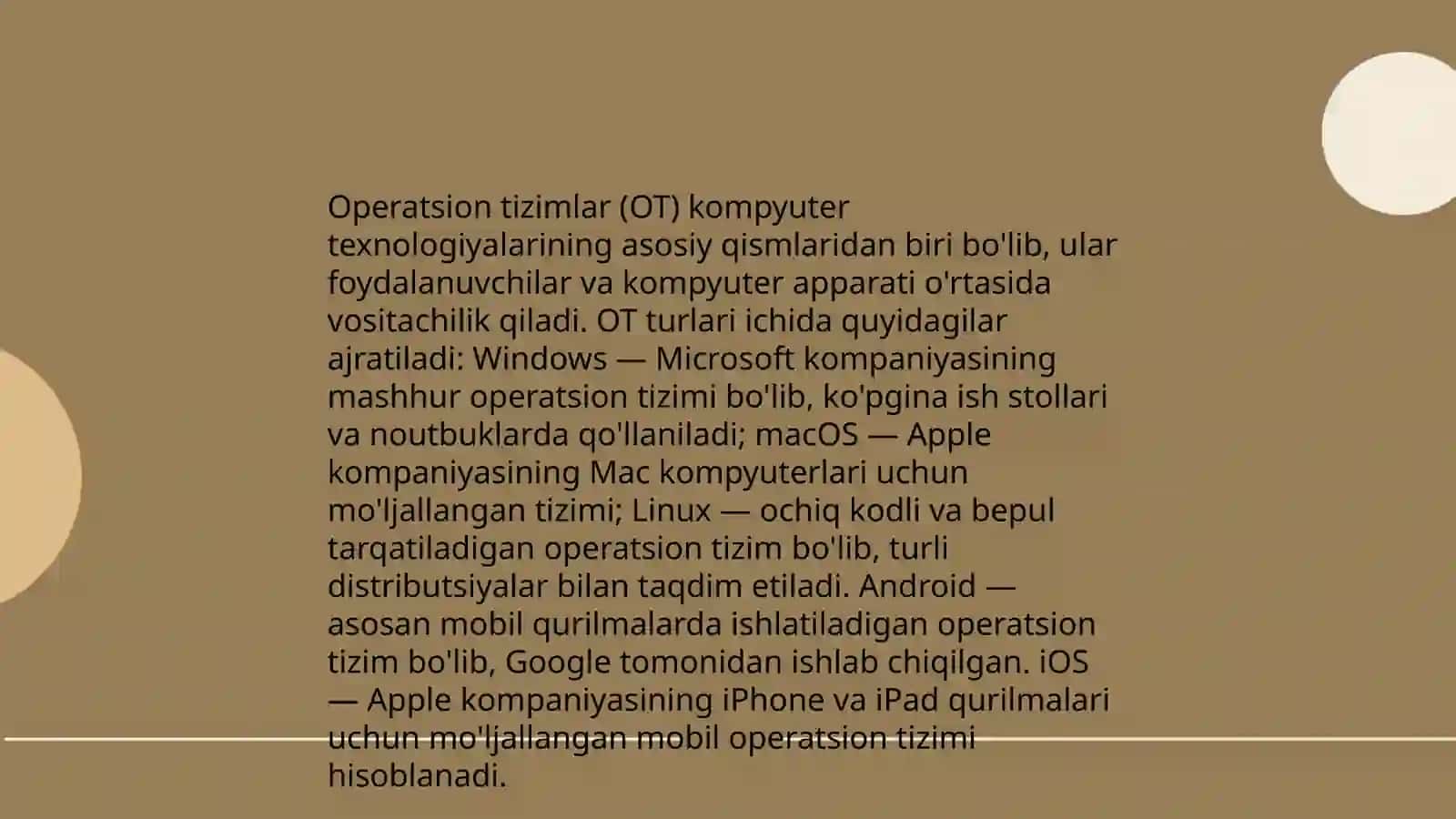 Operatsion dasturlar 4