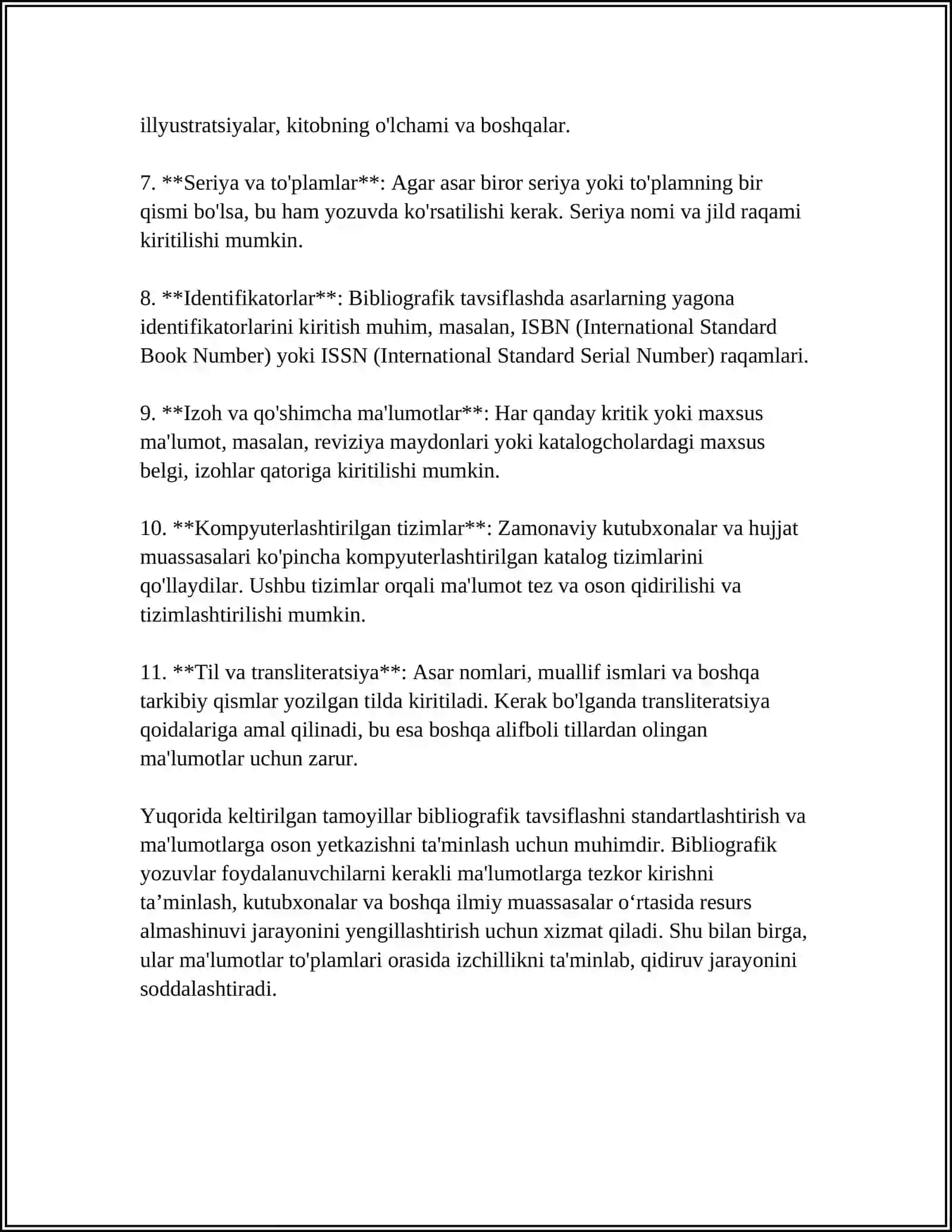 BIR MUALIFLI HUJATLARNI BIBLIOGRAFIK TAVSIFLASH 4