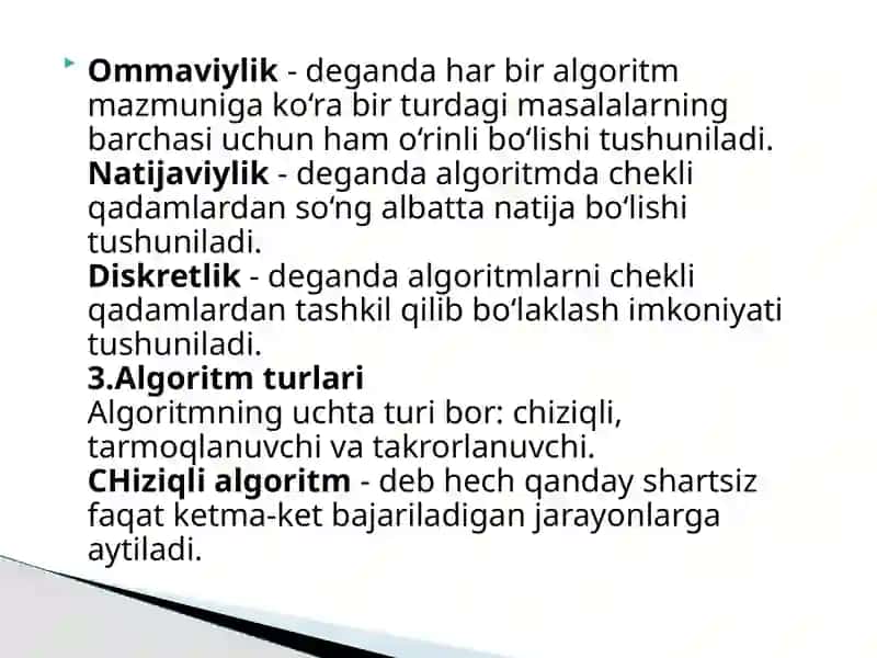 Algoritmlash usullari 4