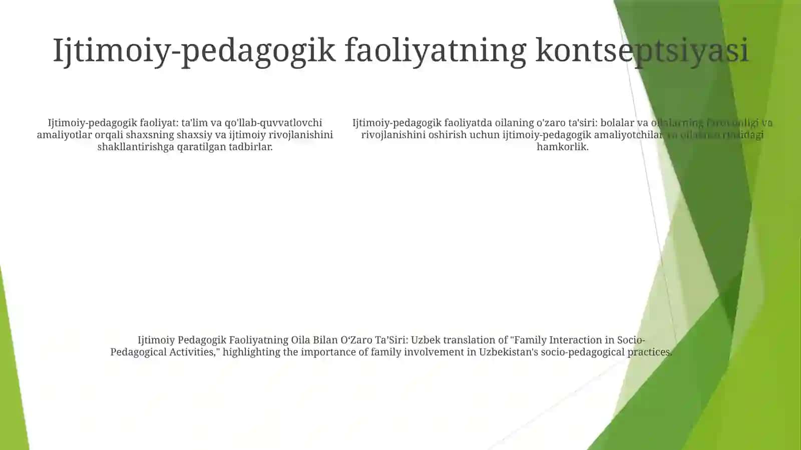 Ijtimoiy Pedagogik Faoliyatning Oila Bilan OʻZaro TaʼSiri 4