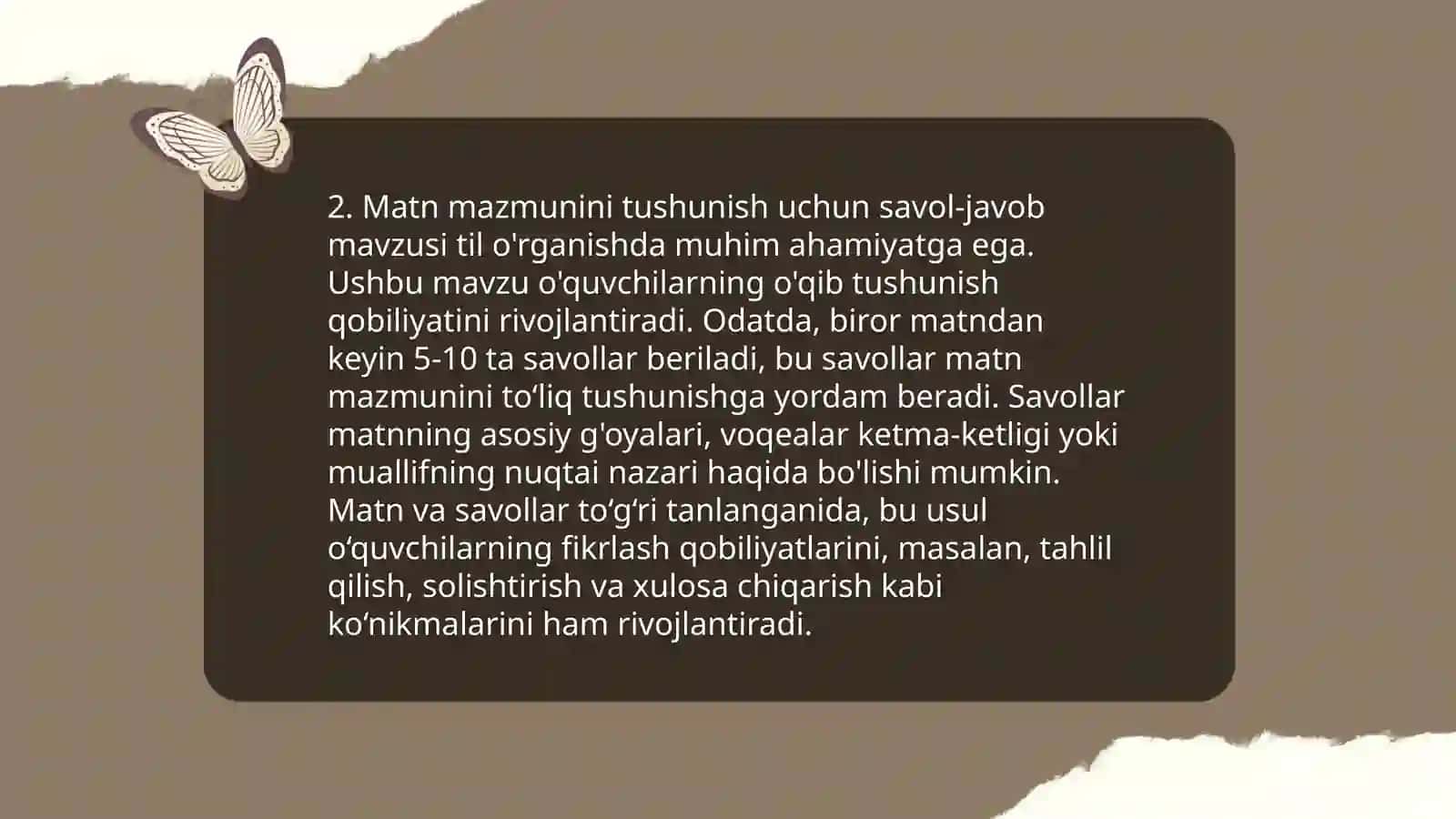 Boshlang'ich sinflarda badiiy asar matni bilan ishlash 4