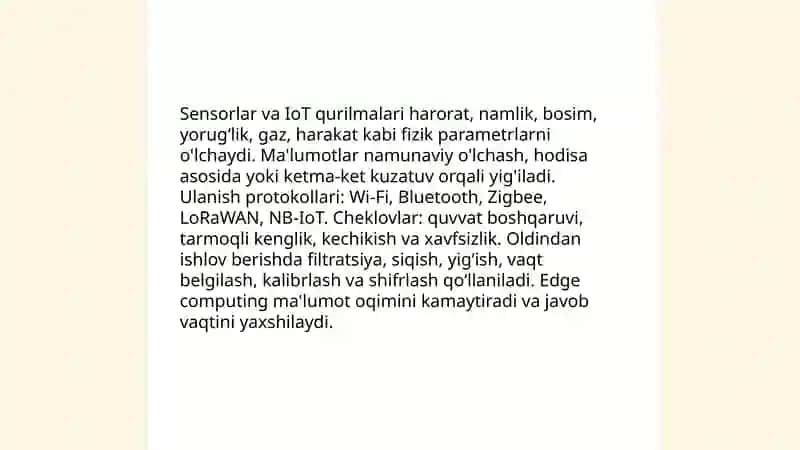 Axbarotlarni yigʻish jarayoni uzatish qayta ishlash va tòplash haqida umumiy tavsifnoma 4