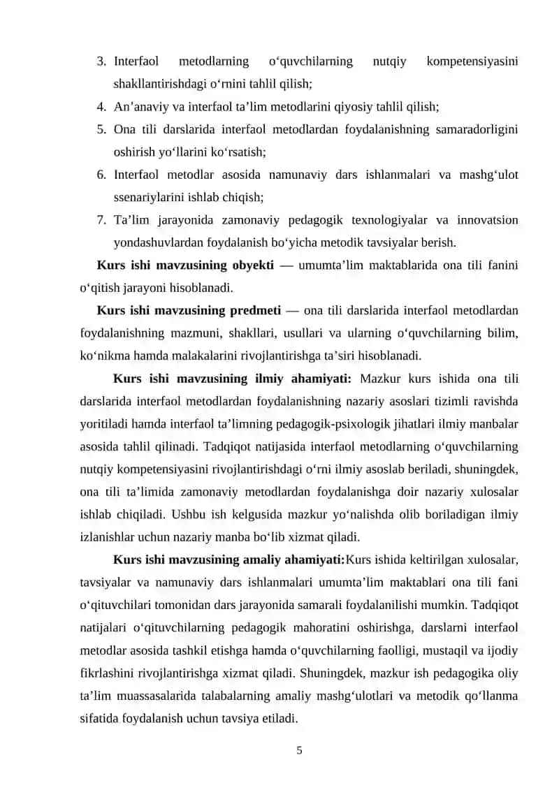 Ona tili darslarida interfaol metodlardan foydalanish 4