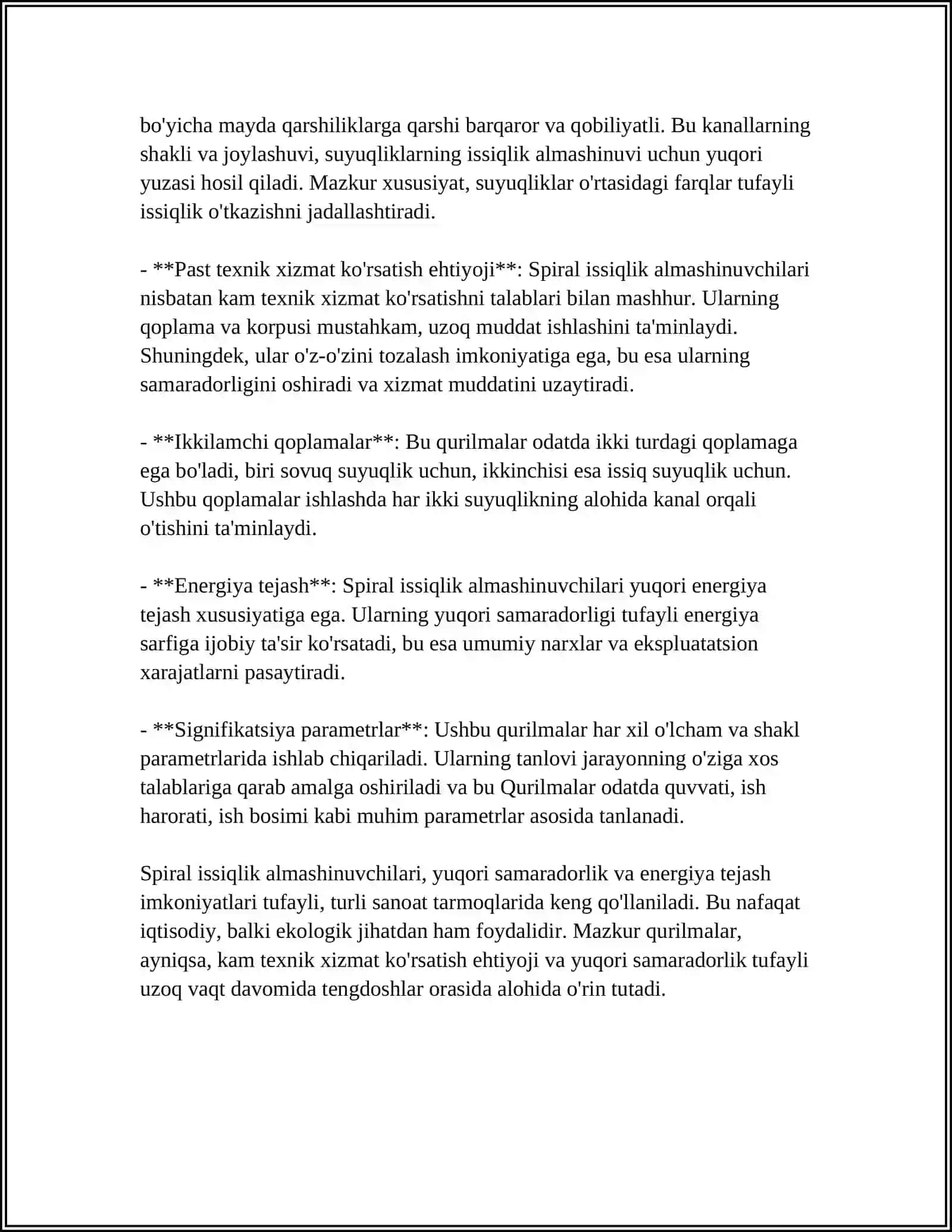 ETILATSETATNI SOVUTISH UCHUN SPRALSIMON ISSIQLIK ALMASHINISH QURILMASI 4