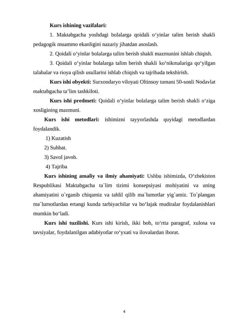 O’YIN- MAKTABGACHA YOSHDAGI BOLALARNI TARBIYALASHNING MUHIM VOSITASI 4