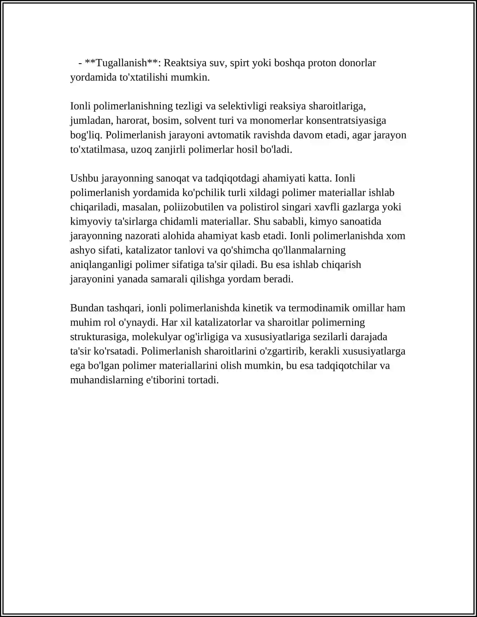 IONLI POLIMERLANISH MEXANIZMI 4