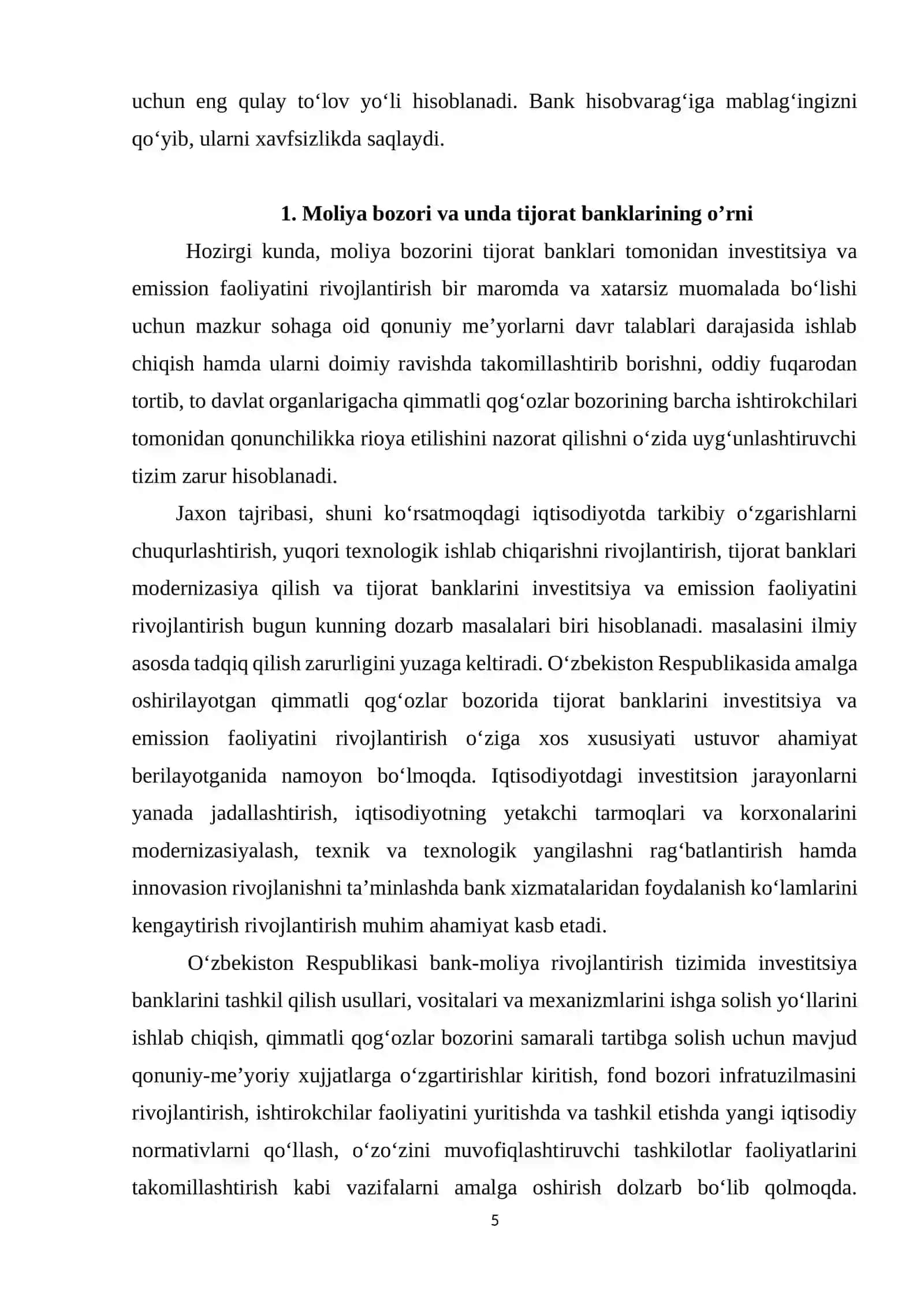 PUL-MOLIYA ORGANLARI VA MOLIYA BOZORI 4