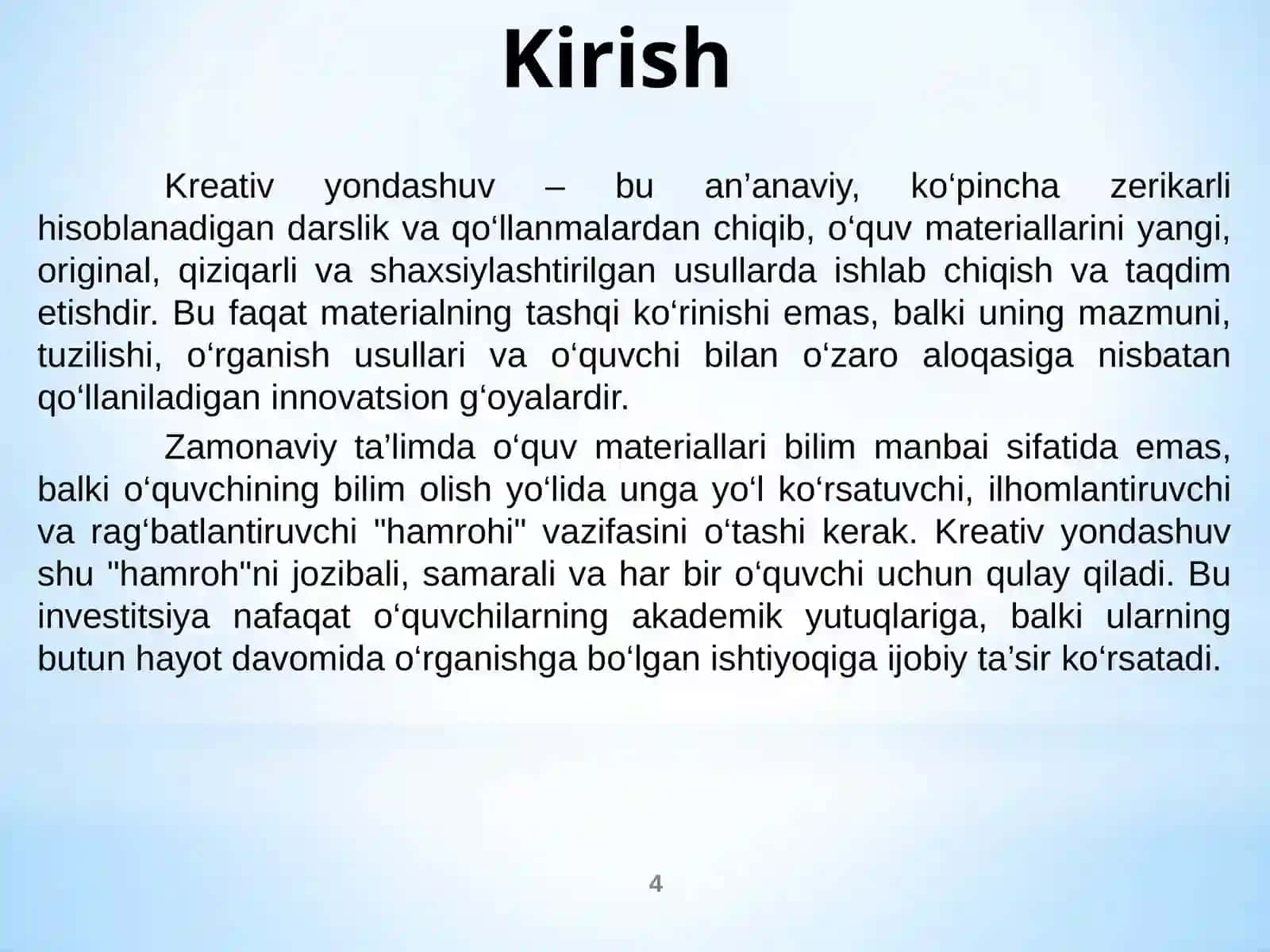 Fizika fanidan o‘quv materiallarini tayyorlashga kreativ yondashuv 4