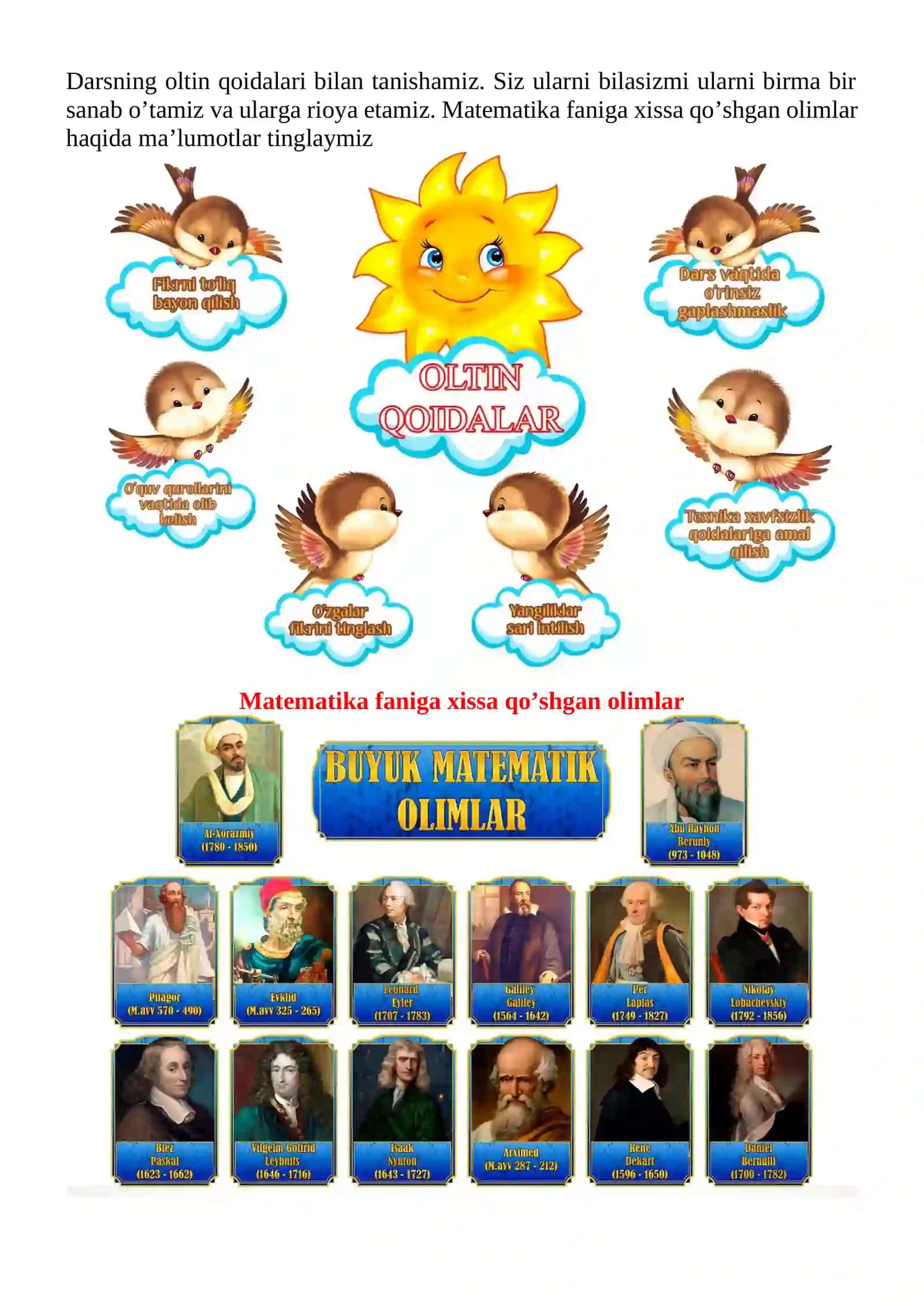 Masalalar yechish mavzusida 2-sinf matematika fanidan dars ishlanmasi 4